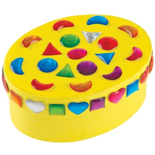 Stickers: Kristallsteine / Schmucksteine aus Acryl, 3D, selbstklebend, versch. Varianten kinderparties-shop