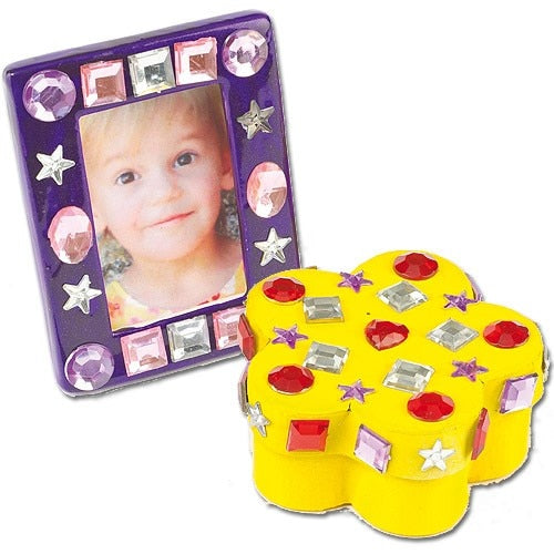 Stickers: Kristallsteine / Schmucksteine aus Acryl, 3D, selbstklebend, versch. Varianten kinderparties-shop