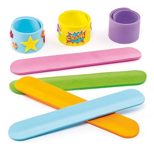 Schnapp-Armbänder aus Moosgummi, zum Basteln, 8er Pack