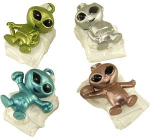 Mitgebsel Fallschirmspringer Alien, 1 Stück, Mitgebsel, Gastgeschenk, Giva-away, Spielzeug, Kindergeburtstag, Motto-Party