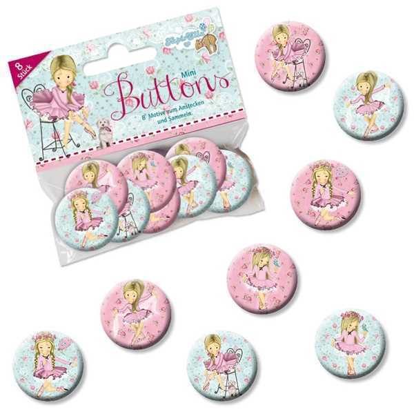 Buttons Mini, Ballerina, 8 Stk.