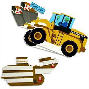 Party Deko Set Baustelle, für 8 Kinder, 61-tlg kinderparties-shop