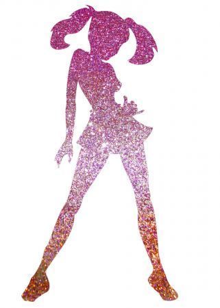 Glitzertattoos, Schablone, Girly Manga