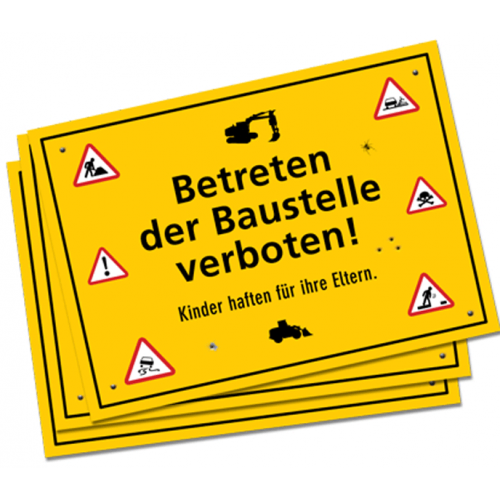 Platzset Baustelle, 6er Pack, Papier, 38x27 cm