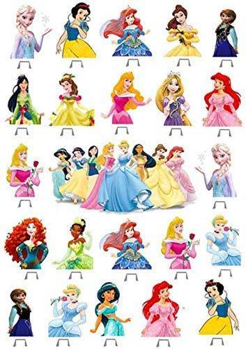 Muffin Deko, Disney Princess, 23 Stk, Neu, Esspapier, Geburtstagskuchen, Muffins, Kindergeburtstag, Motto-Party