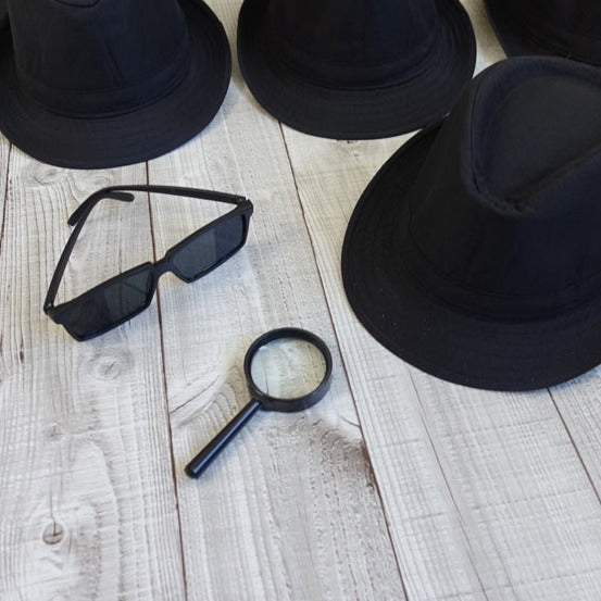Kostüm Verleihkiste Mini: Detektiv / Agent / Spy kinderparties-shop