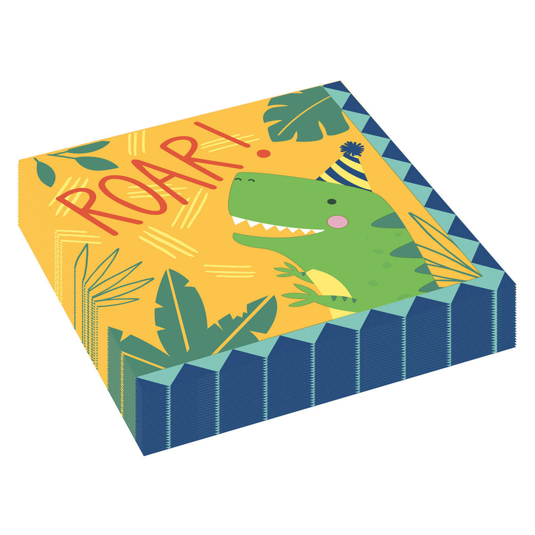 Servietten Dino, Dino-Mite, 16 Stück, 33 x 33 cm