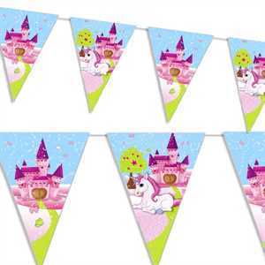 Wimpelkette, Einhorn "Unicorn", Folie, 2,3 m