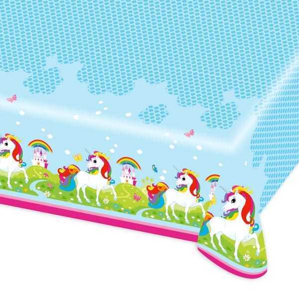 Tischdecke Einhorn Regenbogen, 1.2×1.8m, abwischbar