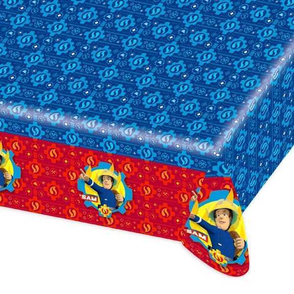 Tischdecke, Feuerwehrmann Sam, 1,2m x 1,8m, abwaschbar