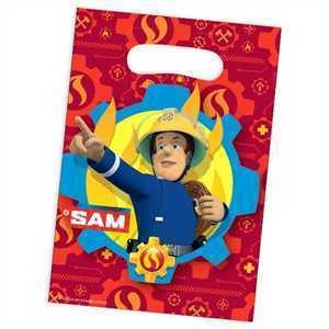 Mitgebsel Tüten, Feuerwehrmann Sam, 8er Pack, Folie