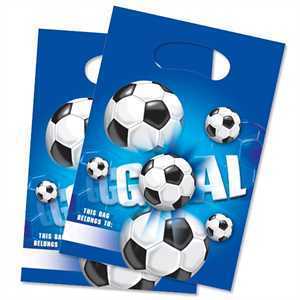 Mitgebsel Tüten, Fussball Goal, 6er Pack, Folie