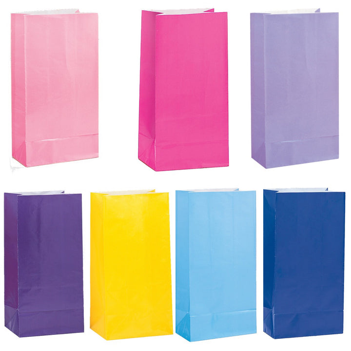 Papiertüte / Mitgebsel-Säckli / Give-away bag, 12er Pack, viele versch. Farben, Mitgebsel, Gastgeschenk, Giva-away, Spielzeug, Kindergeburtstag, Motto-Party