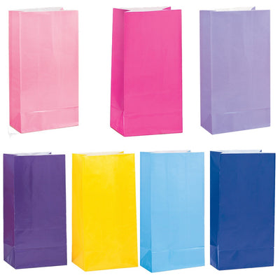 Papiertüte / Mitgebsel-Säckli / Give-away bag, 12er Pack, viele versch. Farben, Mitgebsel, Gastgeschenk, Giva-away, Spielzeug, Kindergeburtstag, Motto-Party