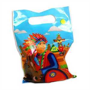 Mitgebsel Tüten, Indianer, 8er Pack, Folie