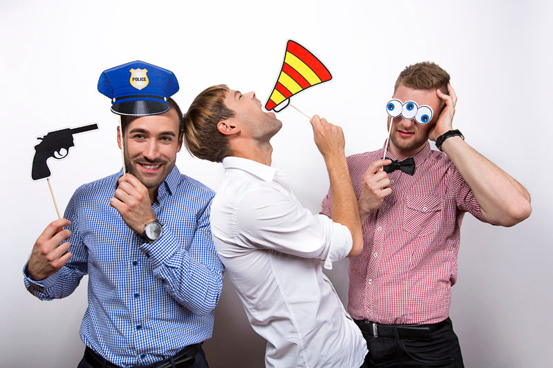 Fotorequisiten-Set Polizei Party, 4-tlg