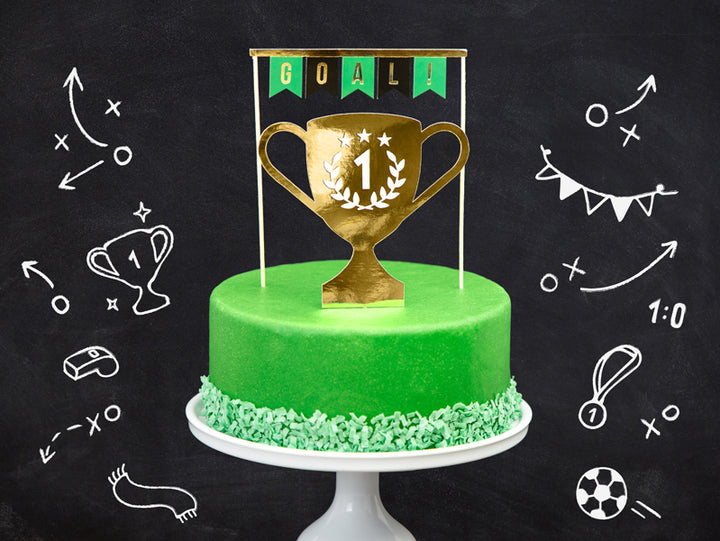 Kuchen Deko Fussball, Caketopper, 2er Pack kinderparties-shop