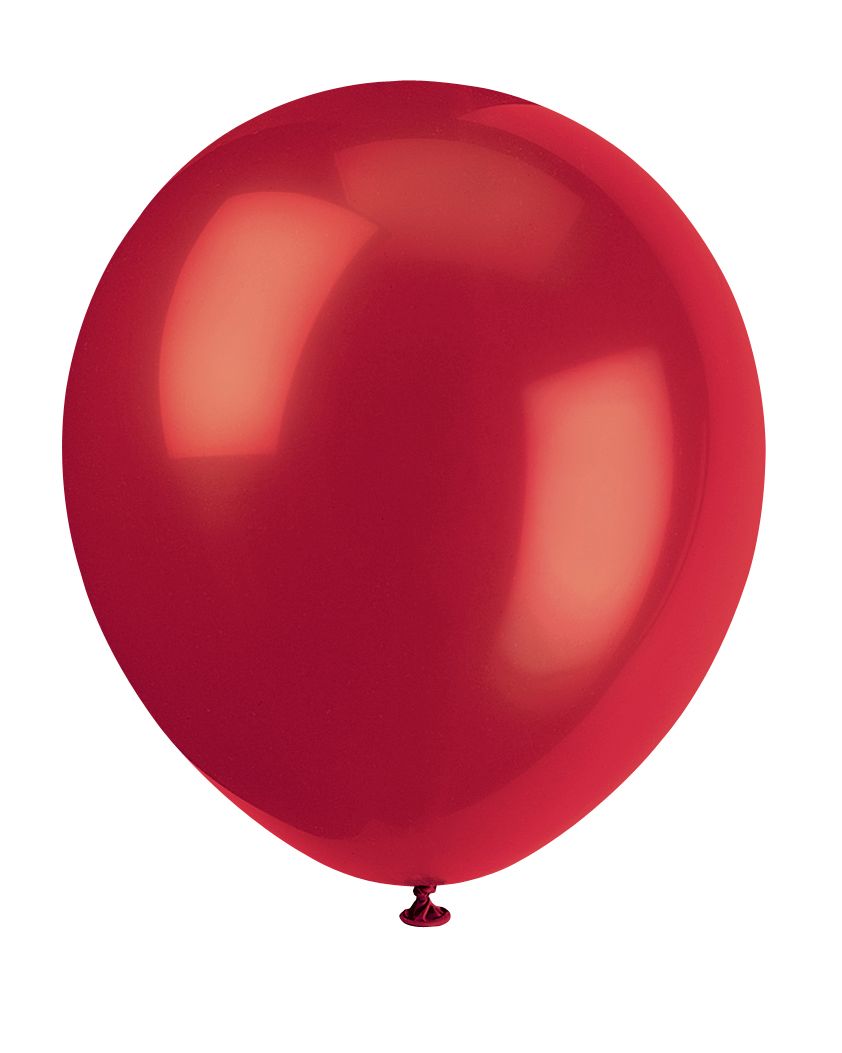 Luftballons, dunkelrot, Naturlatex, 10er Pack