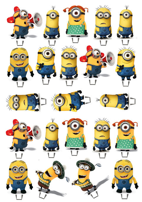 Muffin Deko, Minions, 22 Motive, Esspapier