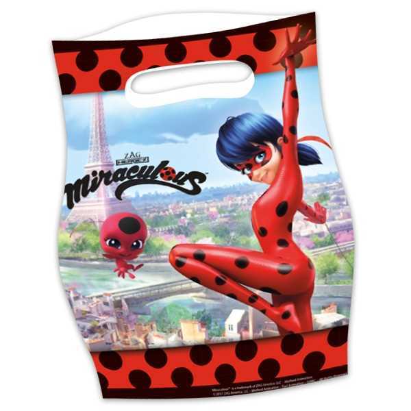 Mitgebsel Tüten, Miraculous, Ladybug, 8er Pack