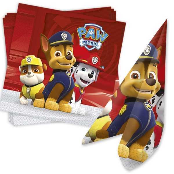 Servietten Paw Patrol 2019, 20er Pack, Party Deko Motto-Party am Kindergeburtstag, Geburtstag
