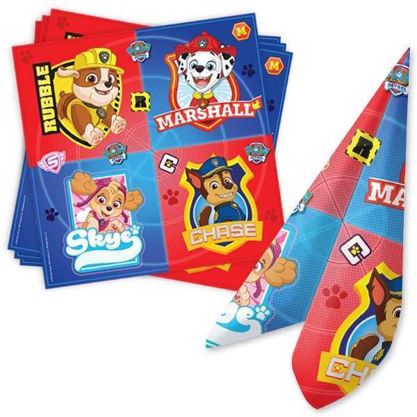 Servietten Paw Patrol NEU, 16er Pack, Party Deko Motto-Party am Kindergeburtstag, Geburtstag