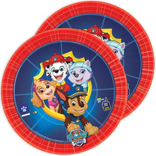 Kuchen Teller Paw Patrol NEU, 8er Pack, 18 cm, Party Deko Motto-Party am Kindergeburtstag, Geburtstag
