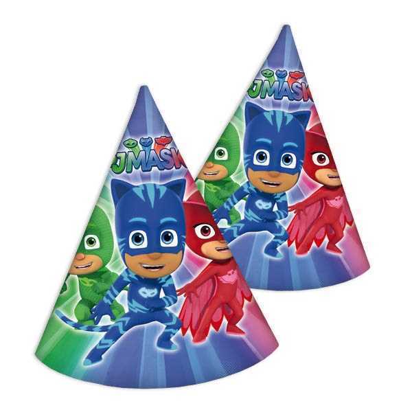 Party Hütchen, PJ Mask, 6er Pack