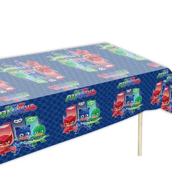 Tischdecke, PJ Mask, 120 x 180cm, abwaschbar, Party Deko Motto-Party am Kindergeburtstag, Geburtstag