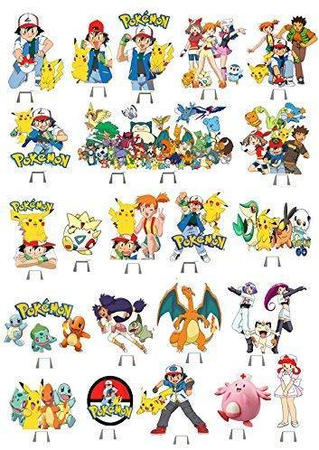 Muffin Deko, Pokemon, 23 Stk, Esspapier, Geburtstagskuchen, Muffins, Kindergeburtstag, Motto-Party