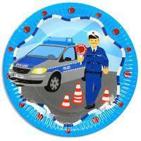 Party Deko Set Polizei, für 6 Kinder, 89-tlg, Party Deko Motto-Party am Kindergeburtstag, Geburtstag