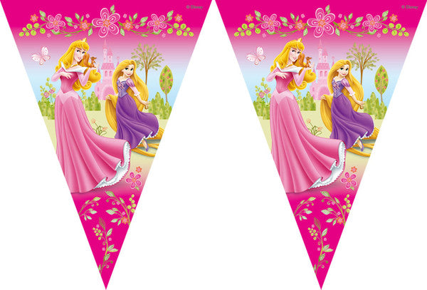Wimpelkette Disney Princess, Princess Dreaming, Party Deko Motto-Party am Kindergeburtstag, Geburtstag