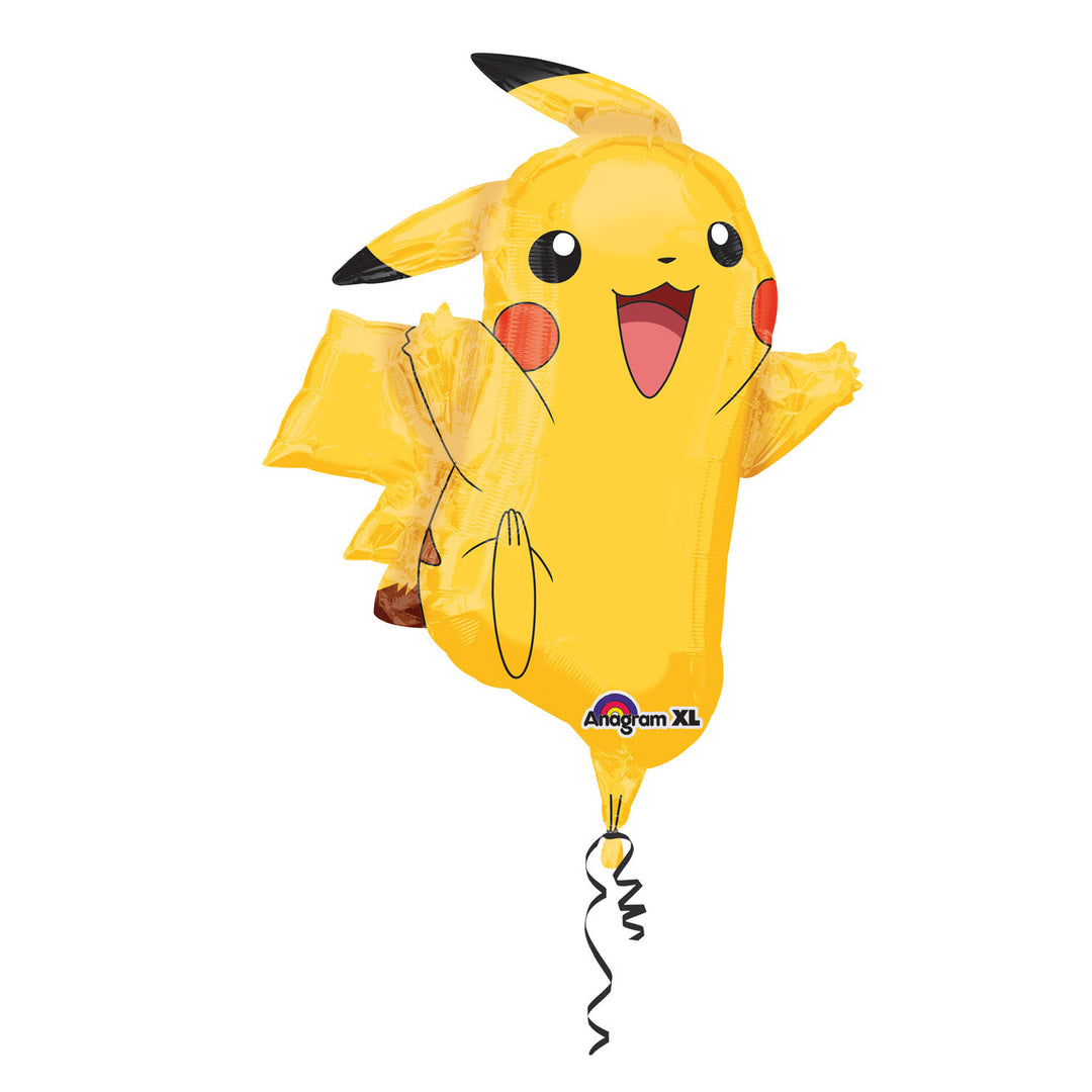 XXL Folienballon, Pokemon, Pikachu, 62x78cm, Party Deko Motto-Party am Kindergeburtstag, Geburtstag