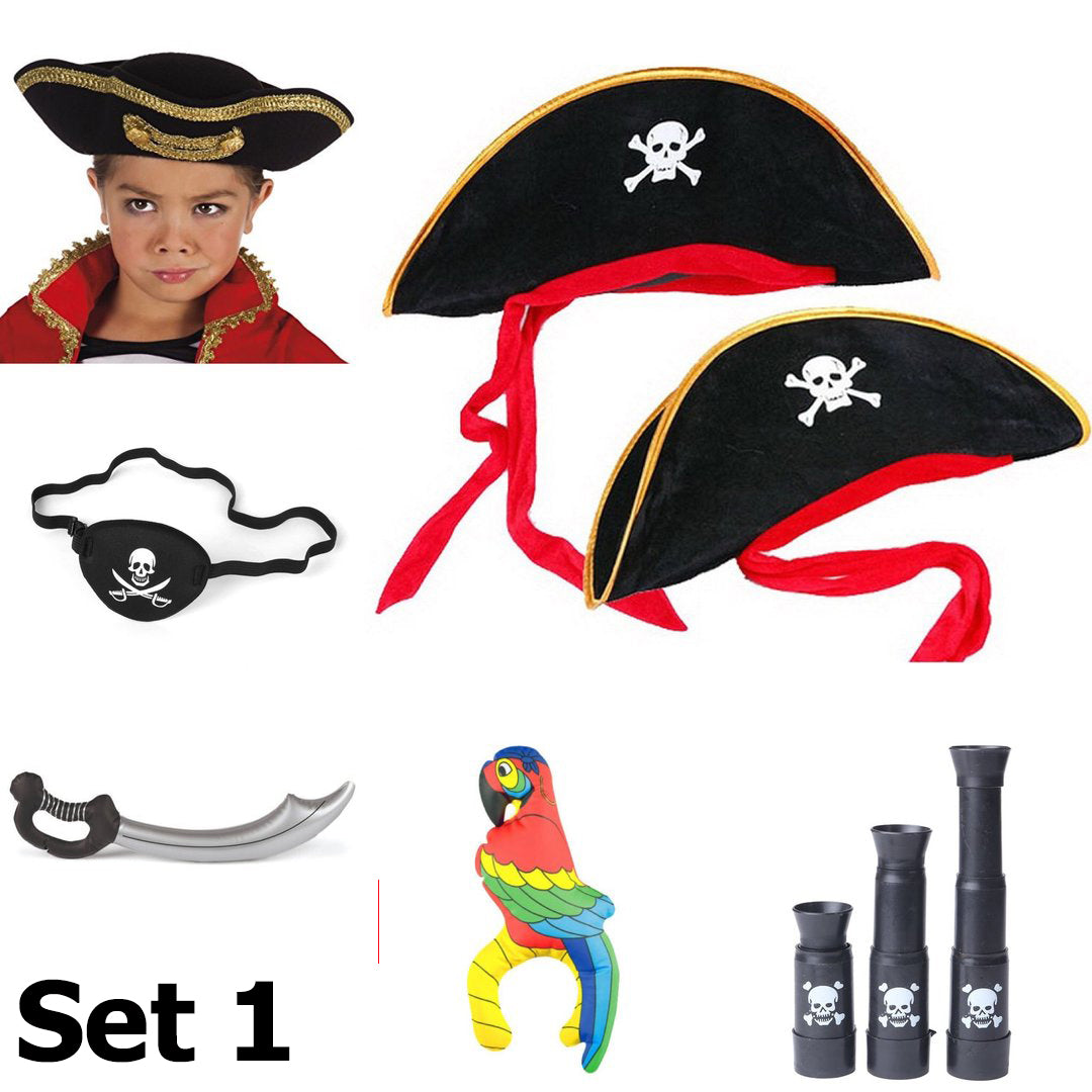 Accessoire Verleihkiste Piraten, 3 versch. Set Varianten kinderparties-shop
