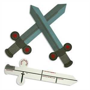 Einladung Ritter Schwert, 6er Pack