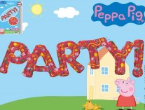 Peppa Wutz Folienballone, Party!, 25 cm