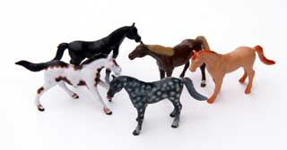 Spielfiguren Pferde, 10er Pack