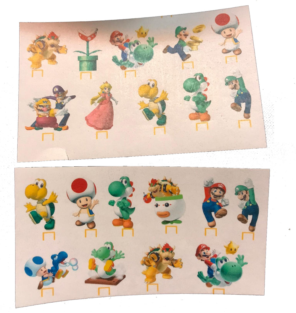 Muffin Deko, Super Mario, 25 Stk, Esspapier kinderparties-shop
