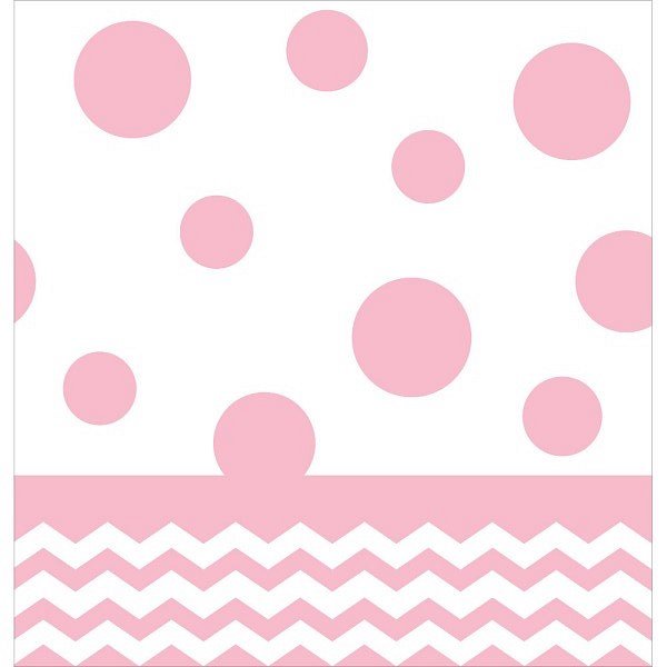 Tischdecke, Chevron rosa, 1.37 x 2.74 m, Folie