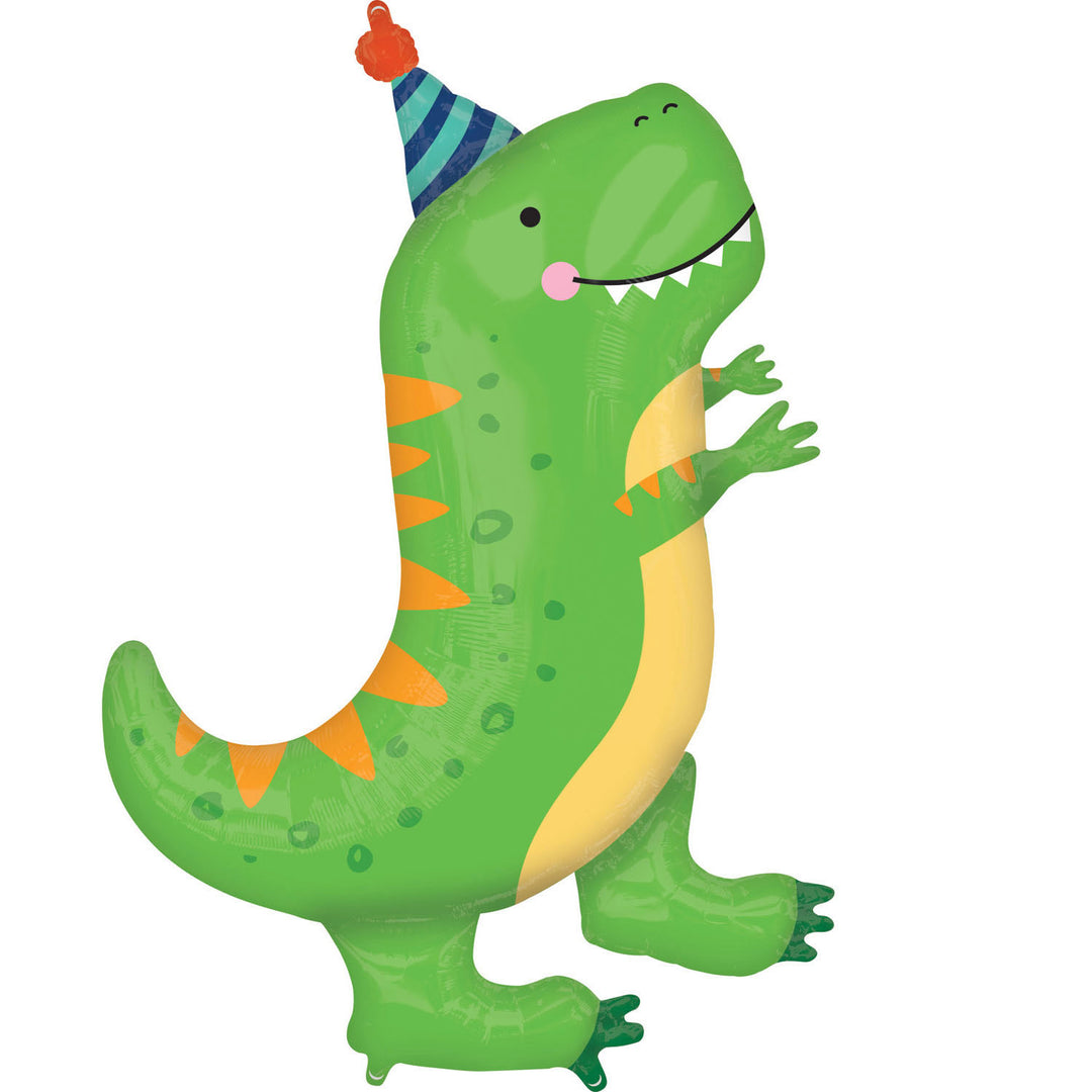 XXL Folienballon, Dino-Mite, 86 cm, Deko Kindergeburtstag