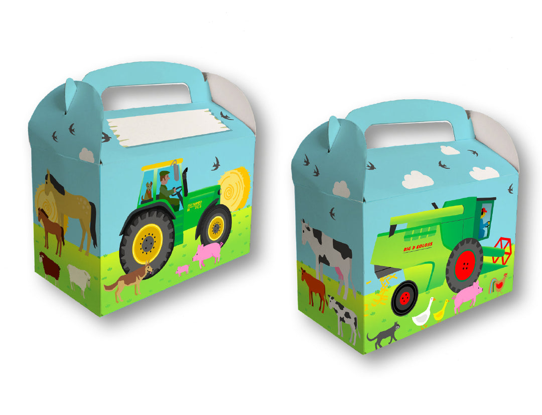 Geschenkboxen Bauernhof, 8er Pack, Karton