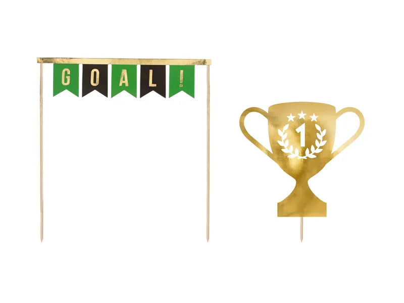 Kuchen Deko Fussball, Caketopper, 2er Pack kinderparties-shop