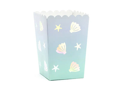 Meerjungfrau Popcorn Boxen, 6er Pack