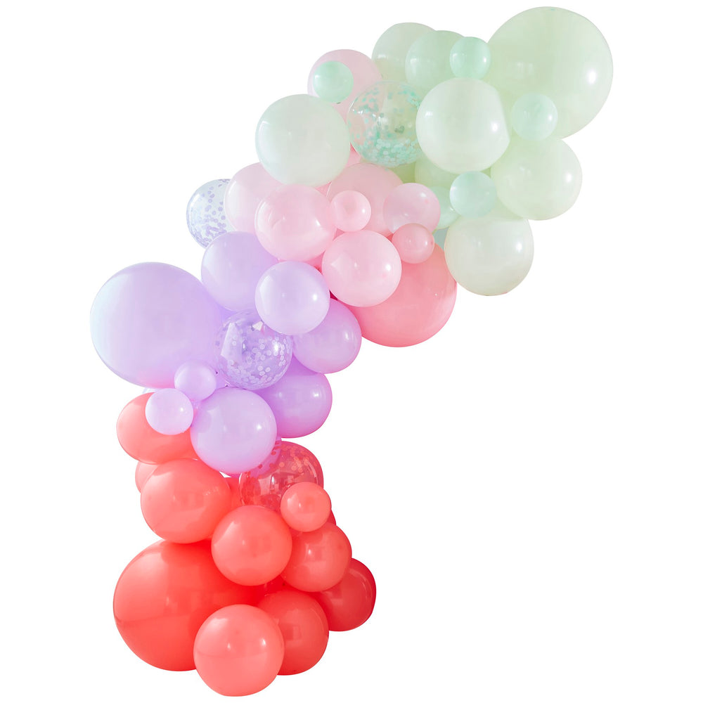 Ballongirlande, Party Like a Dinosaur, DIY Party Deko, 75 Ballone inkl. 5m Ballonband kinderparties-shop