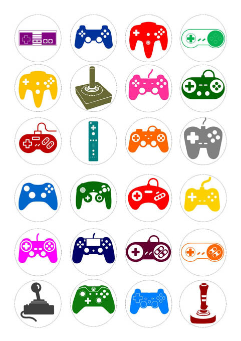 Muffin Deko, Gaming, 30 Stk, Esspapier