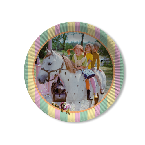 Teller Pippi Langstrumpf, 8er Pack, 23 cm