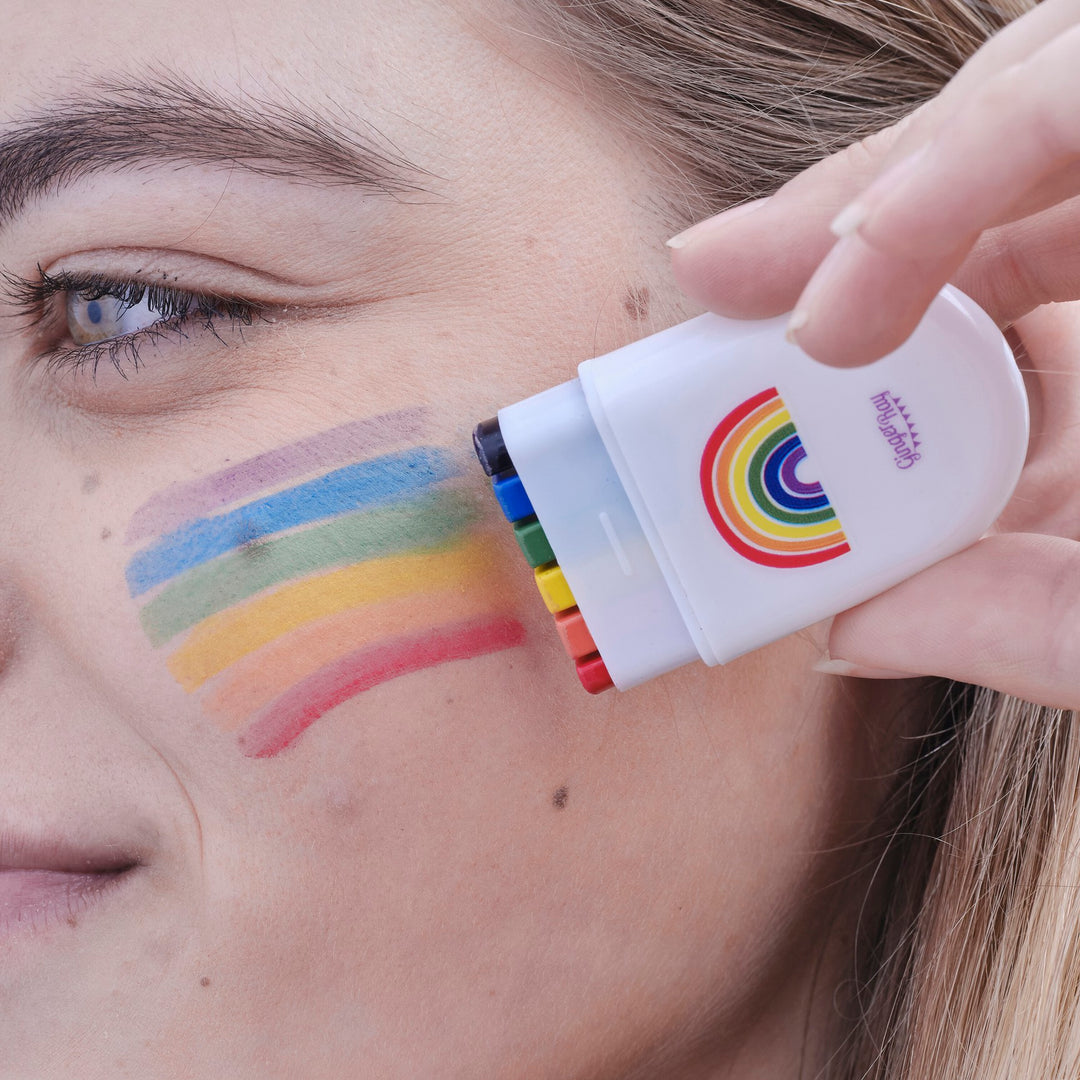 Regenbogen Gesichtsschminke, 8.5 x 5.5 x 2 cm
