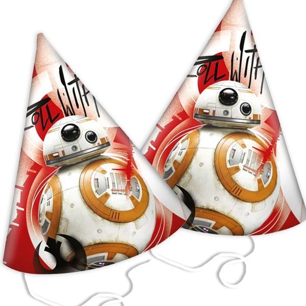 Partyhütchen Star Wars Episode 8, 6er Pck