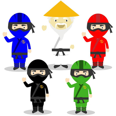 Ninjago Paryt am Kindergeburtstag mit Sensei Wu, Lloyd, Kay, Jay, Cole und Zane