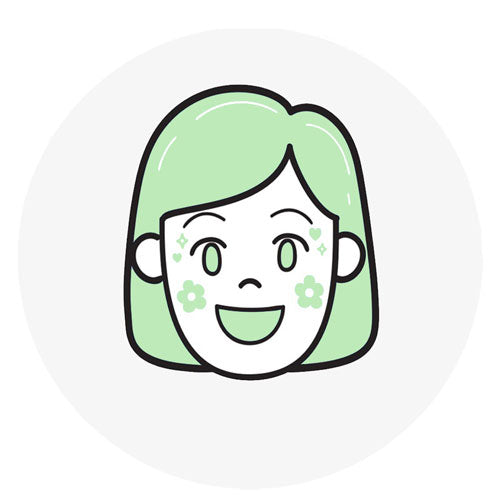 Selbstklebende Gesichts Sticker für coole Kinderpartys